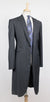 Wool Frock Coat-Style Suit - Charcoal Gray