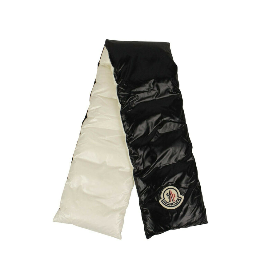 Nylon Logo Puffer Scarf - Black