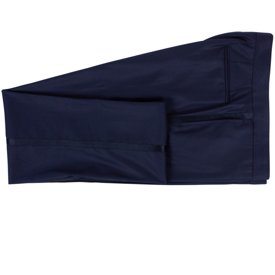 Wool Suit Tuxedo - Navy Blue