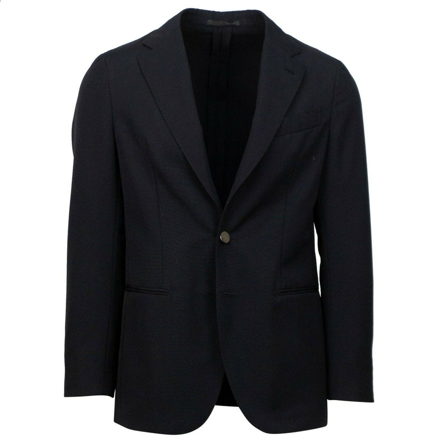 Drop 9 Wool 3 Roll 2 Button Sport Coat - Black