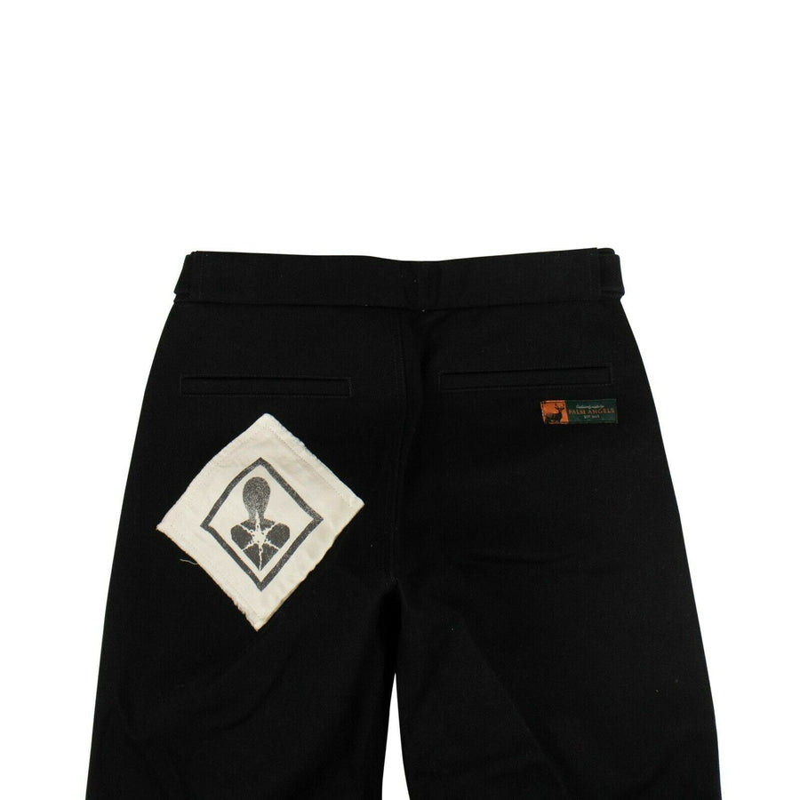 Corduroy Patches Chino Pants - Black