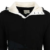 Preppy Slouchy High Tech Track Hoodie - Black