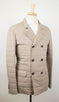 Nylon Puffer Peacoat Jacket - Beige