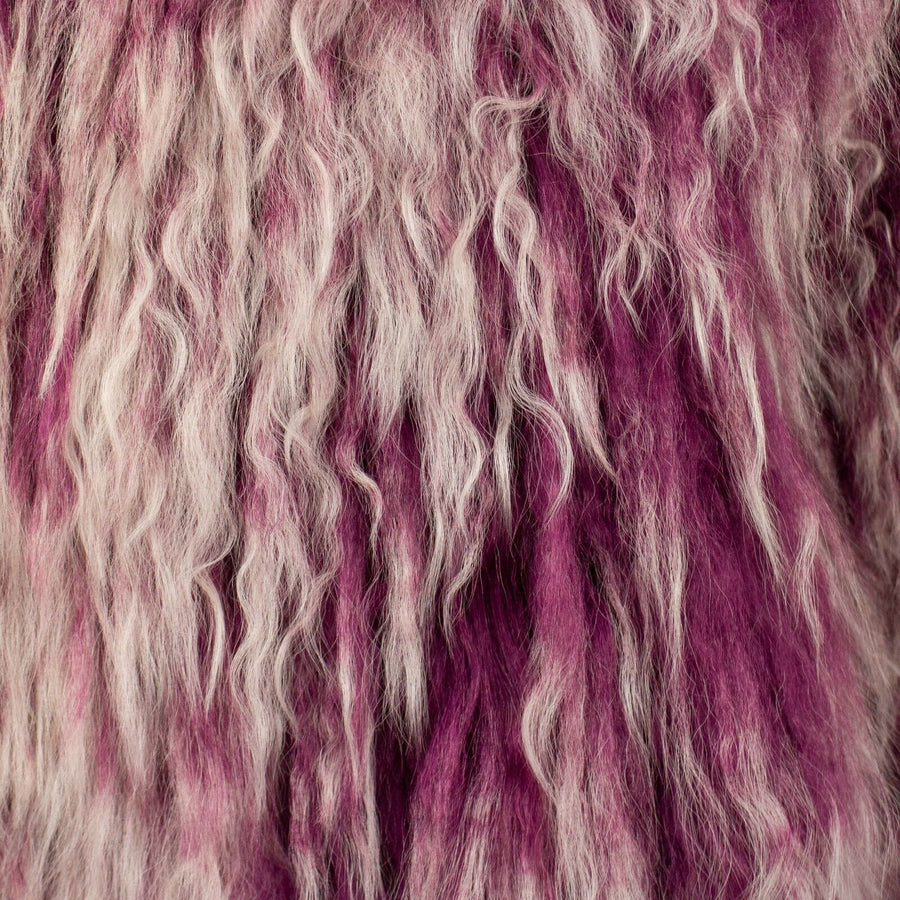 Mongolia Fur Jacket - Fuchsia