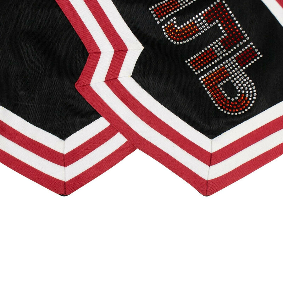 Chevron Cheerleader Top - Black / Red