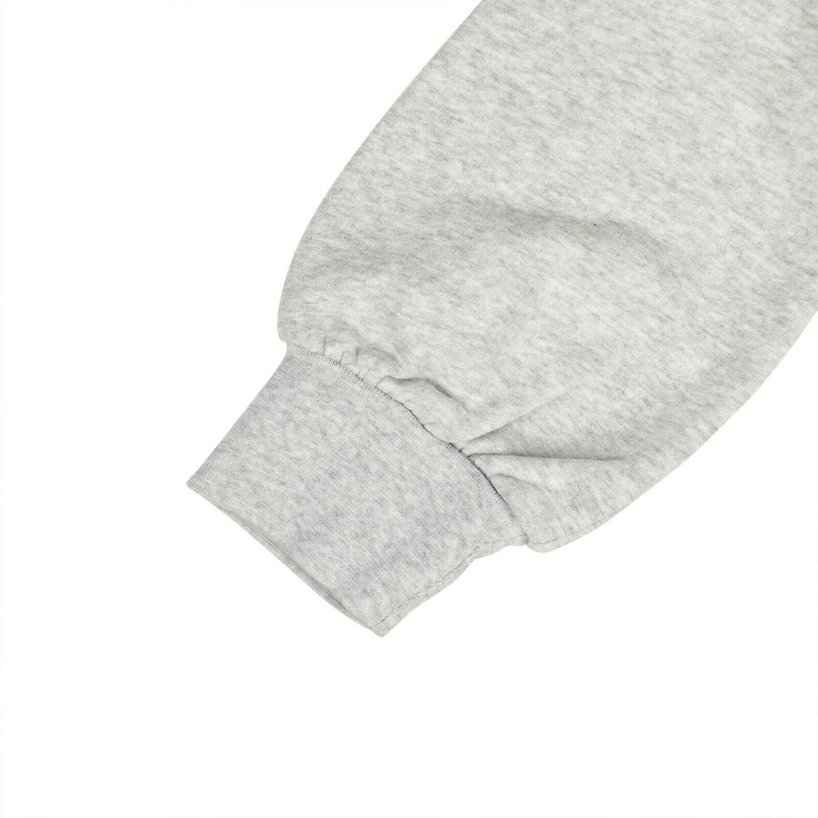 Toggled Fastened Cropped Sweatshirt - Gray