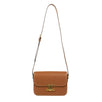 Shiny Calfskin Leather Medium Triomphe Cross Body Bag - Tan