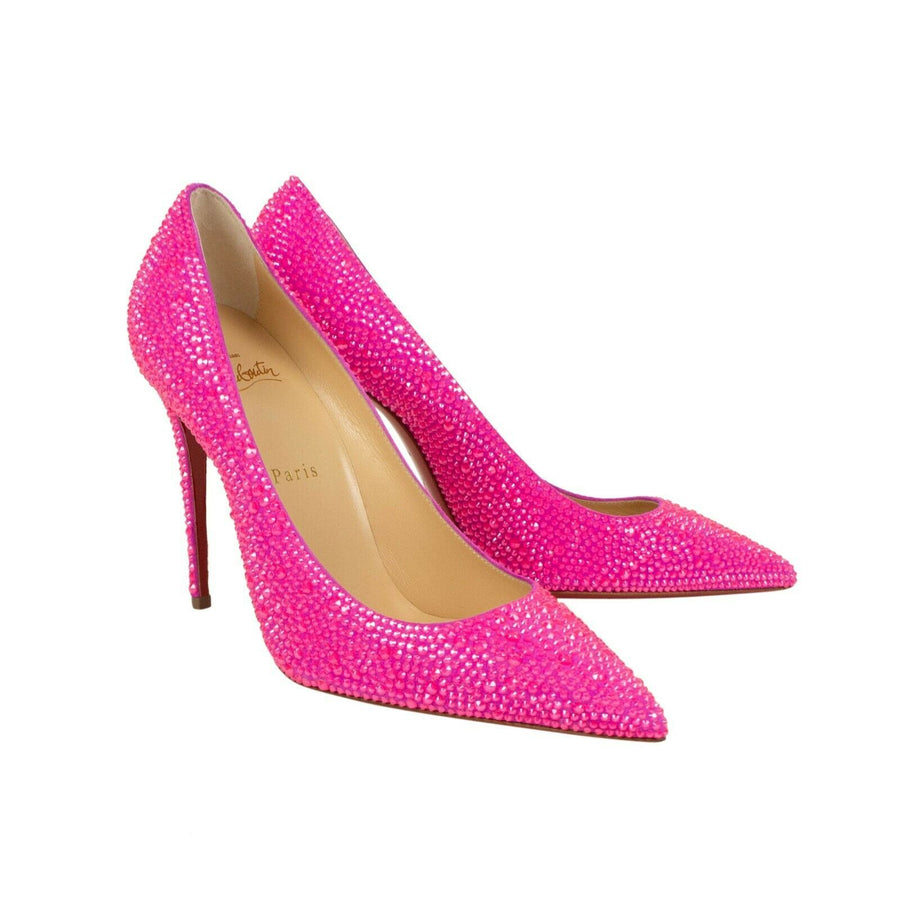 'Kate Strass' 100 mm Heels - Diva Pink
