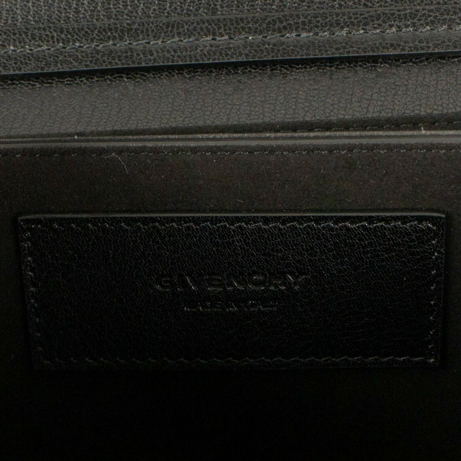 Leather And Suede Two-Toned 'GV3' Small Crossbody Bag - Black