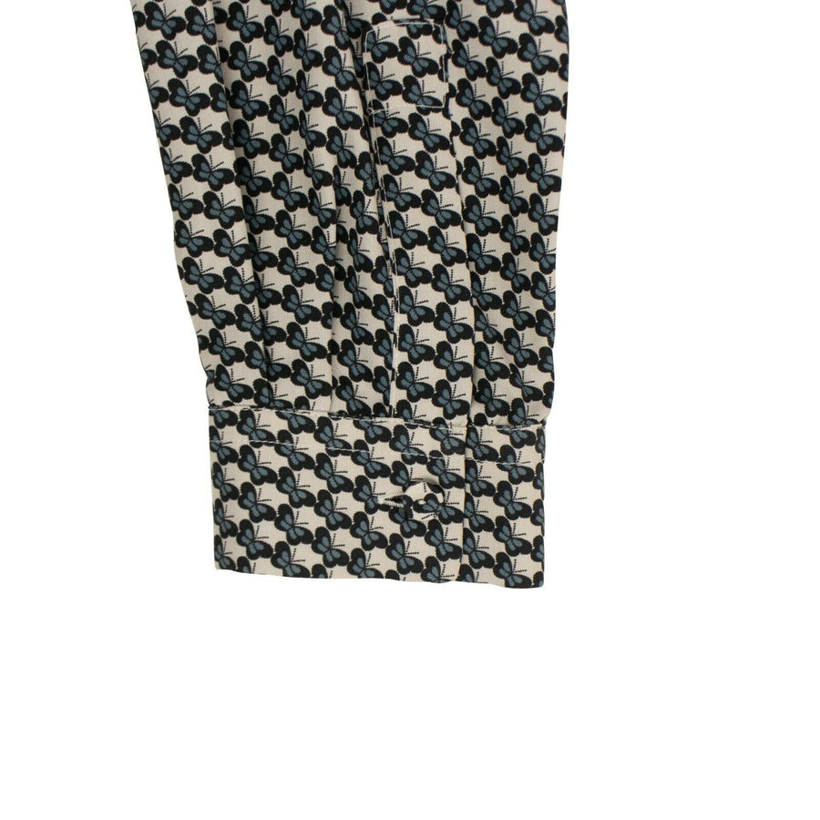 Butterfly Print Shirt - Ivory