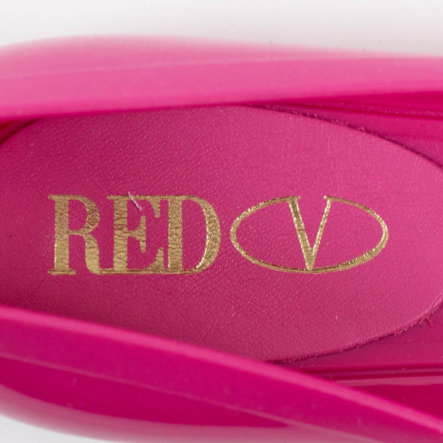 Pink With Bow Rubber Flats