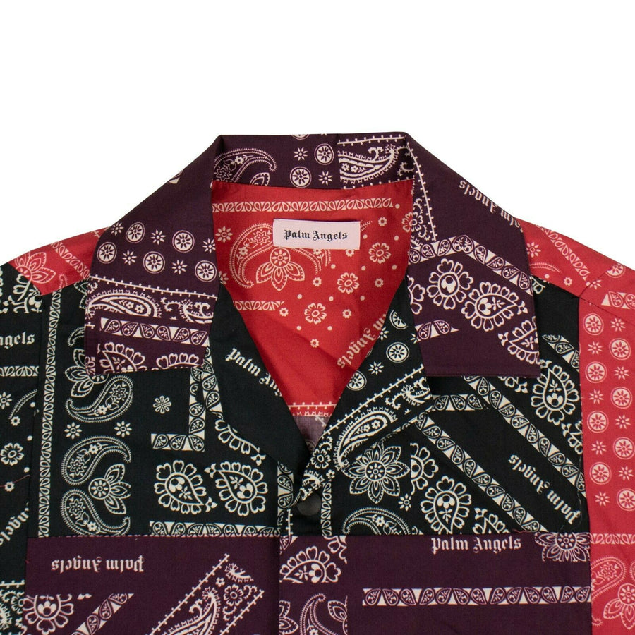 Bandana Patchwork Bowling Shirt - Multicolored