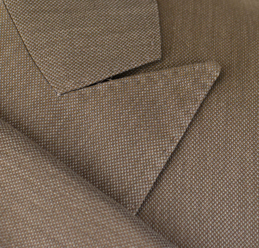 Cotton 3 Roll 2 Button Sport Coat - Brown