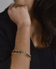 Crystal and Metal Trim Accented Bracelet