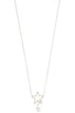 Dainty double star pendant necklace