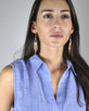 Rhinestone and Ball Chain Fringe Design Danglers