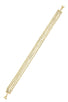 Shiny four row dotted chain bracelet