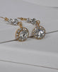 Crystal and Stone Studded Drop Earrings with Lever Back id.31436