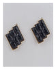 Faux stone earrings