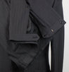Striped Wool 3/2 Button Suit - Gray