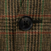 Plaid Wool Button Up Sport Coat - Brown