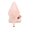 Leather Bow D'Orsay Pumps - Rose