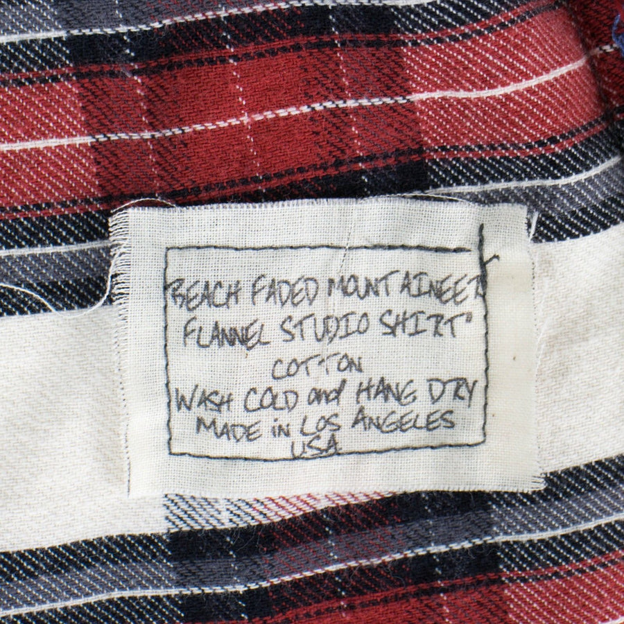 Beach Faded Mountaineer Flannel Studio Casual Shirt - Red