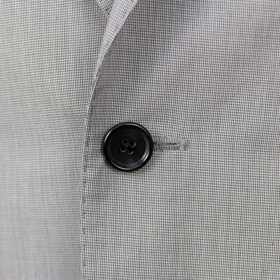 Drop 7 Cotton Two Button Slim/Trim Fit Suit - Light Grey