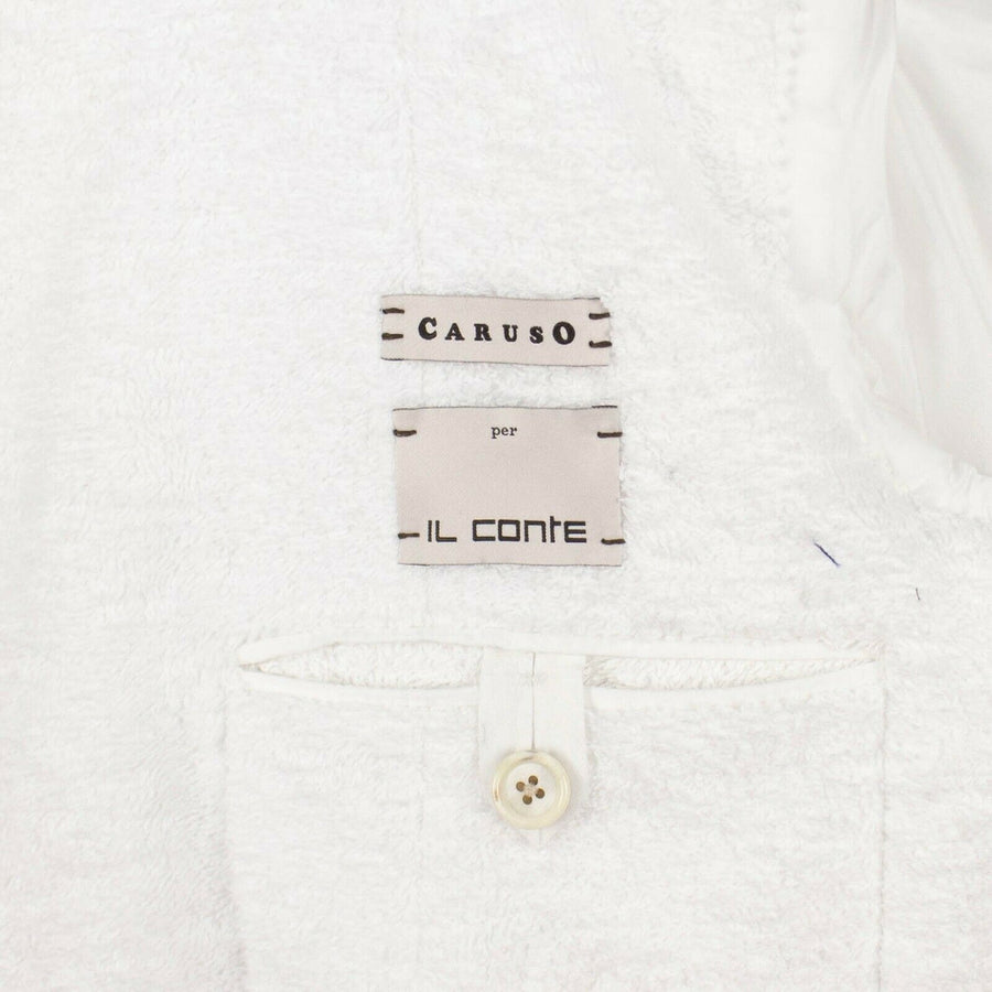 Drop 8 Terry Cotton Two Button Sport Coat Size - White