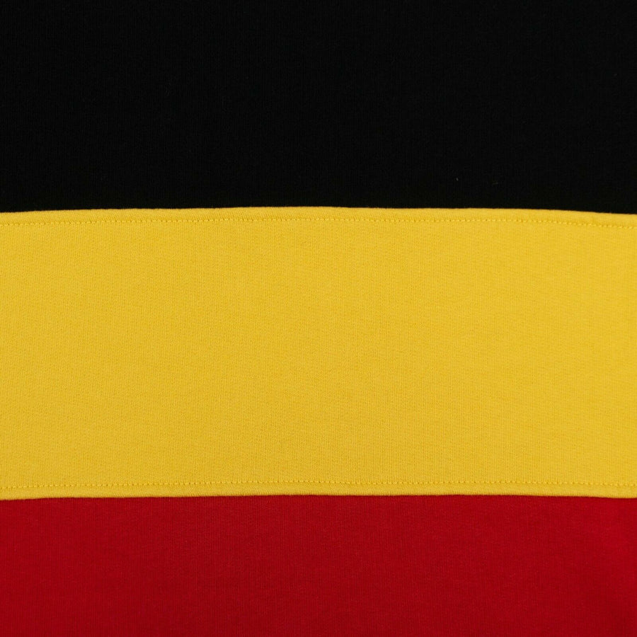 Colorblock Logo Hoodie - Black / Yellow / Red