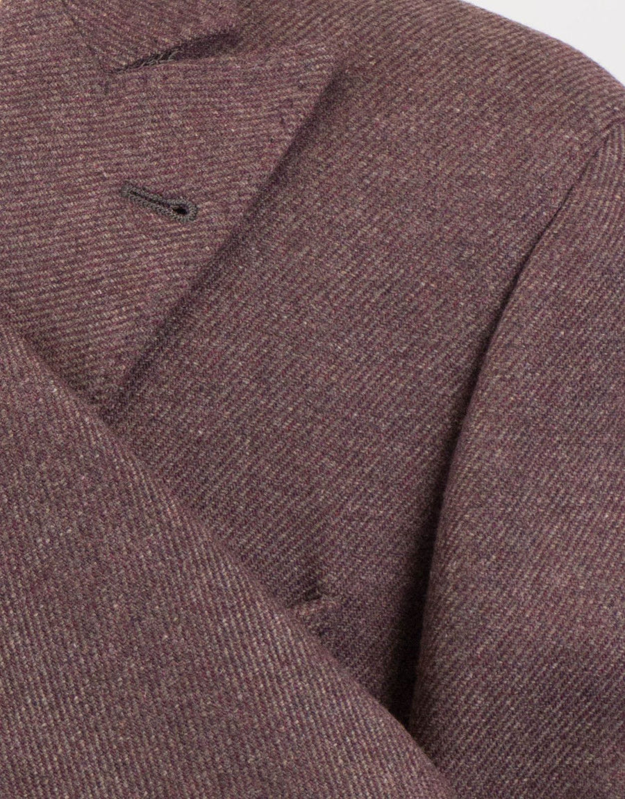 Cashmere Blend 3/2 Button Sport Coat - Purple