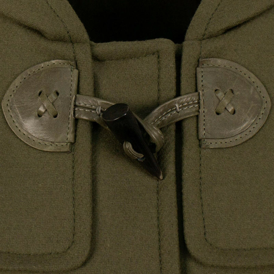 Wool Safari Flare Jacket - Hunter Green