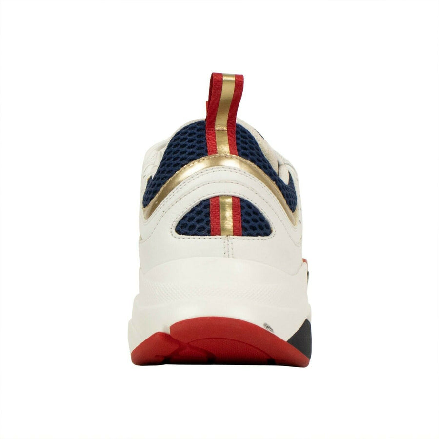 Technical Knit 'B22' Low-Top Sneakers - White And Blue