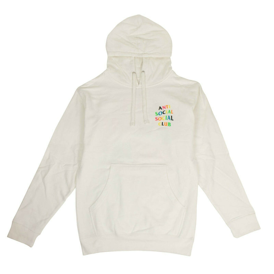 'ASSC' Neon Logo Hooded Sweatshirt - White