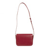 Shiny Calfskin Leather Medium Triomphe Cross Body Bag - Raspberry