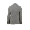 Striped Cotton Double Breasted Sport Coat - Blue