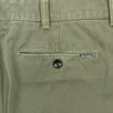 Cotton Button Fly Pants - Green