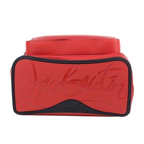 Backloubi Nylon Backpack Bag - Red