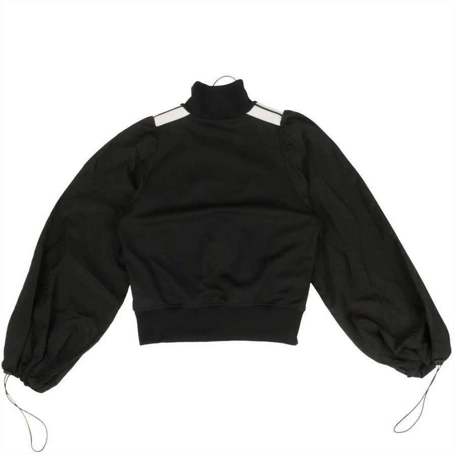 'Balloon' Sleeve Track Jacket - Black