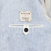 Drop 8 Striped 3 Roll 2 Button Linen Sport Coat - Light Blue