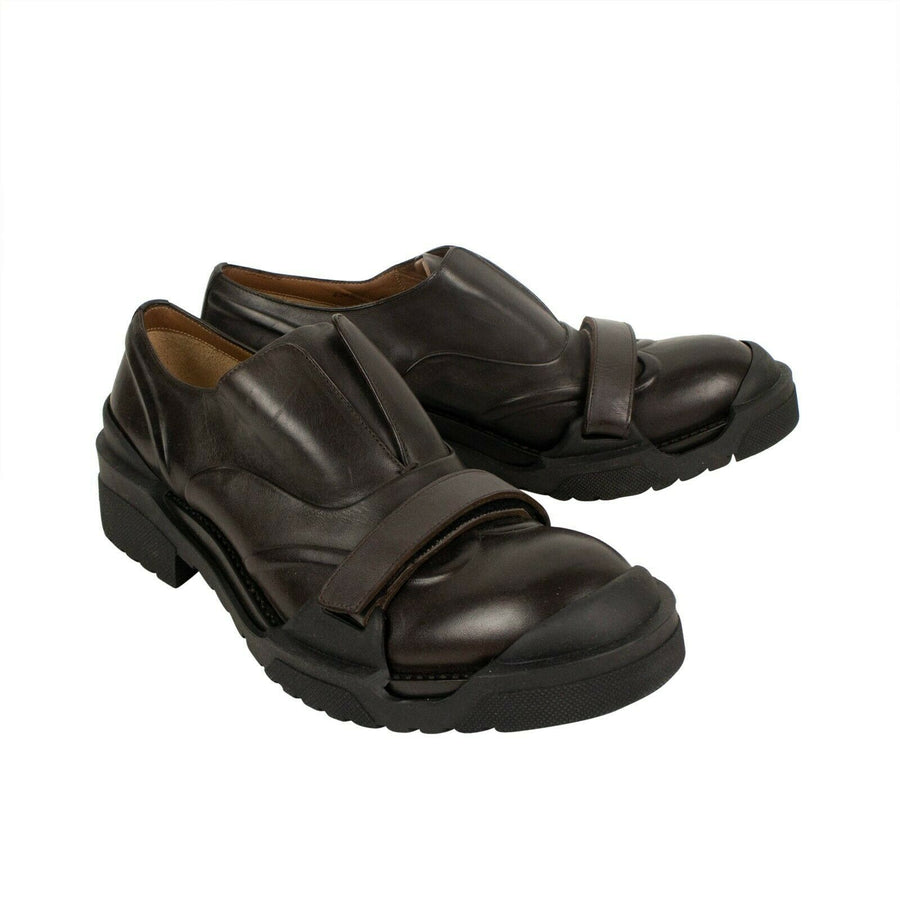 Leather Slip-On Shoes - Brown