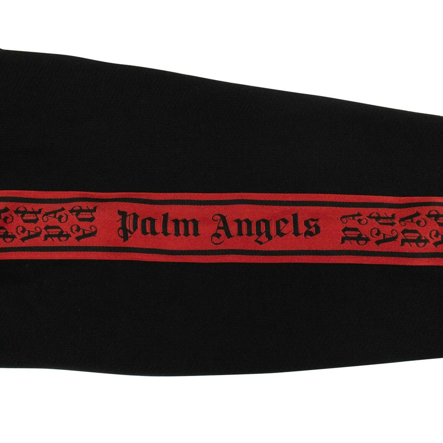 Cotton Side Tape Hoodie - Black