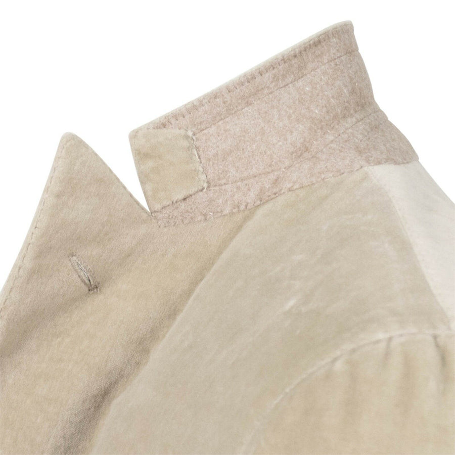 Drop 8 Velvet One Button Slim Fit Suit - Tan