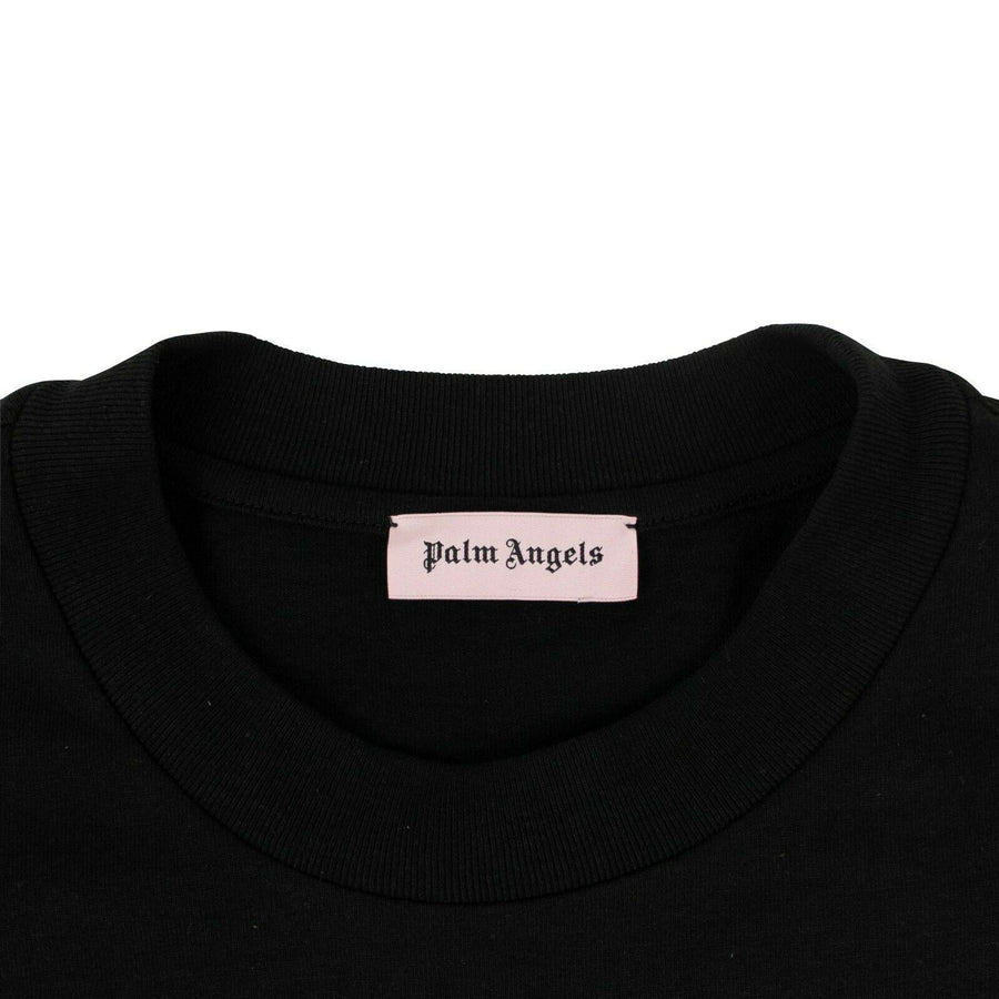 Cotton Eagle Loose Long Sleeve T-Shirt - Black