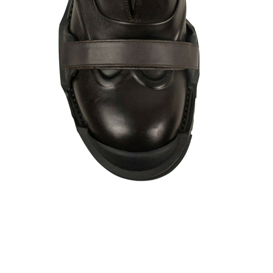 Leather Slip-On Shoes - Brown