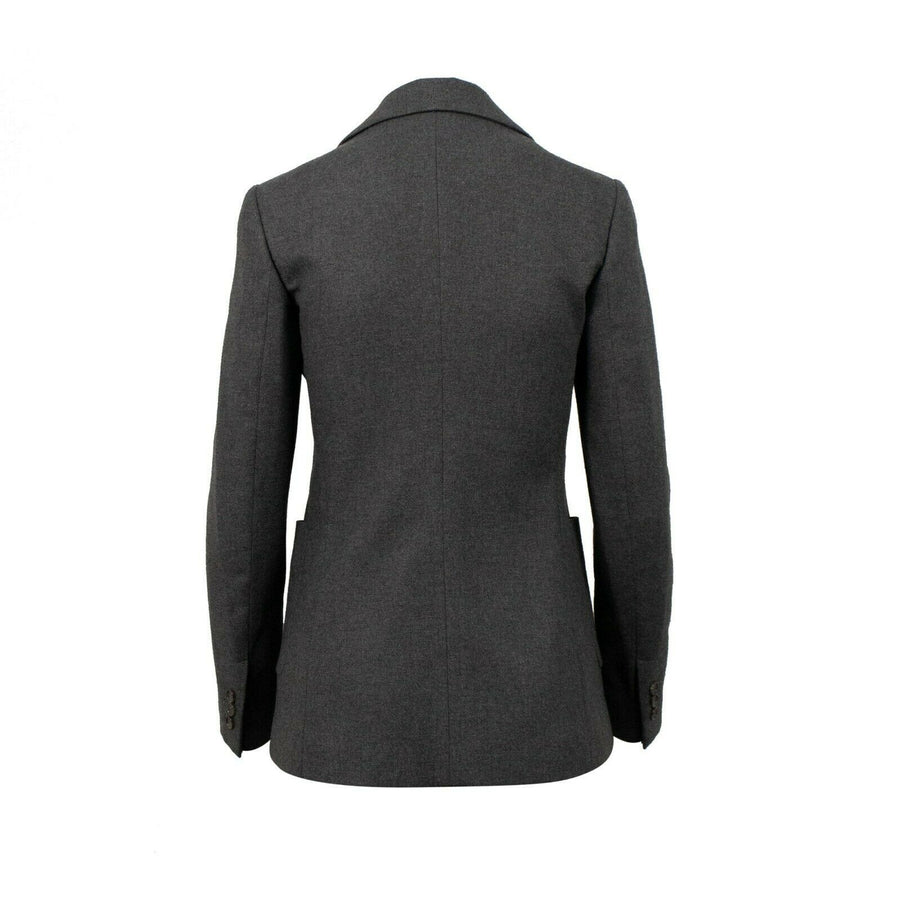 Wool Tailored Blazer - Gray