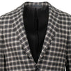 Drop 8 Plaid Wool 3 Roll 2 Button Sport Coat - Brown