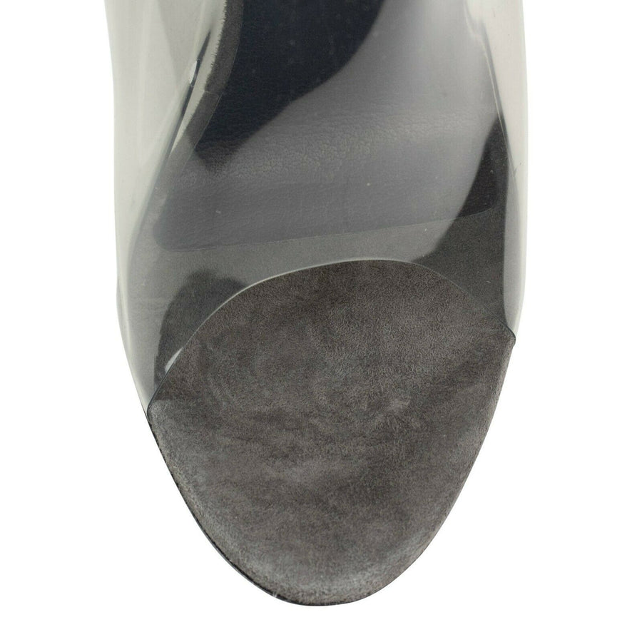 Season 6 PVC Mules Pumps - Smoky Gray