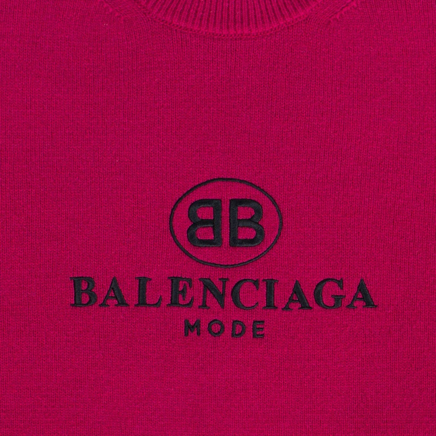 BB Mode Embroidery Sweater - Pink
