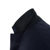 Drop 8 Plaid 3 Roll 2 Button Wool Blend Sport Coat - Navy Blue